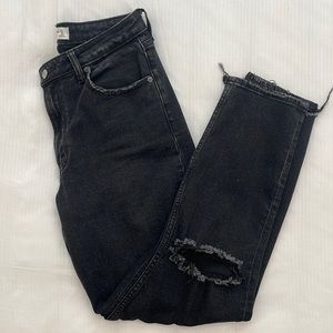 Abercrombie Curve Love Mom Highrise Long